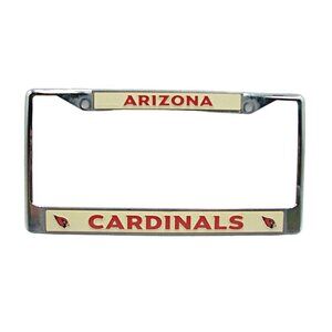 Arizona Cardinals License Plate Football-NFL Team Frame Cover Rico Metal Logo